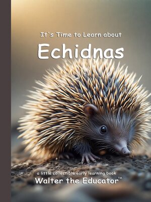 cover image of It's Time to Learn about Echidnas